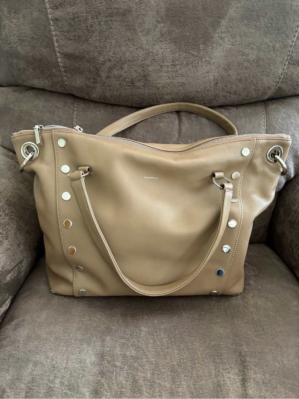 NWT Hammitt Daniel Large Dune Leather Satchel Tote Crossbody $775